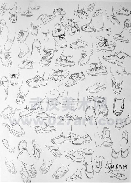 漫画人物的鞋怎么画?要图片。_360问答
