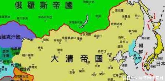 中国古代疆域地图,当看到清朝的地图时,大家都
