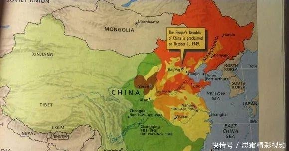 美国、日本教科书的中国主要朝代疆域图