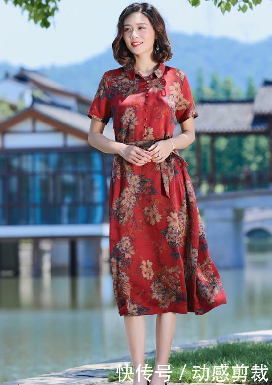 天气太闷热,腰粗胯大的妈妈们,试试这香云纱,清凉显瘦提气质