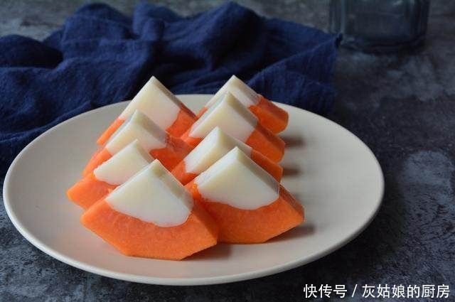 木瓜牛奶新吃法,可当果冻吃哦!