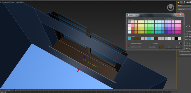 3dsmax2014模型显示颜色很黑,场景中模型看起