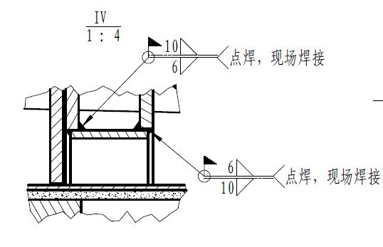 这个很简单,比如小旗子是指现场焊接,三角是指角焊,数字是指焊缝高度