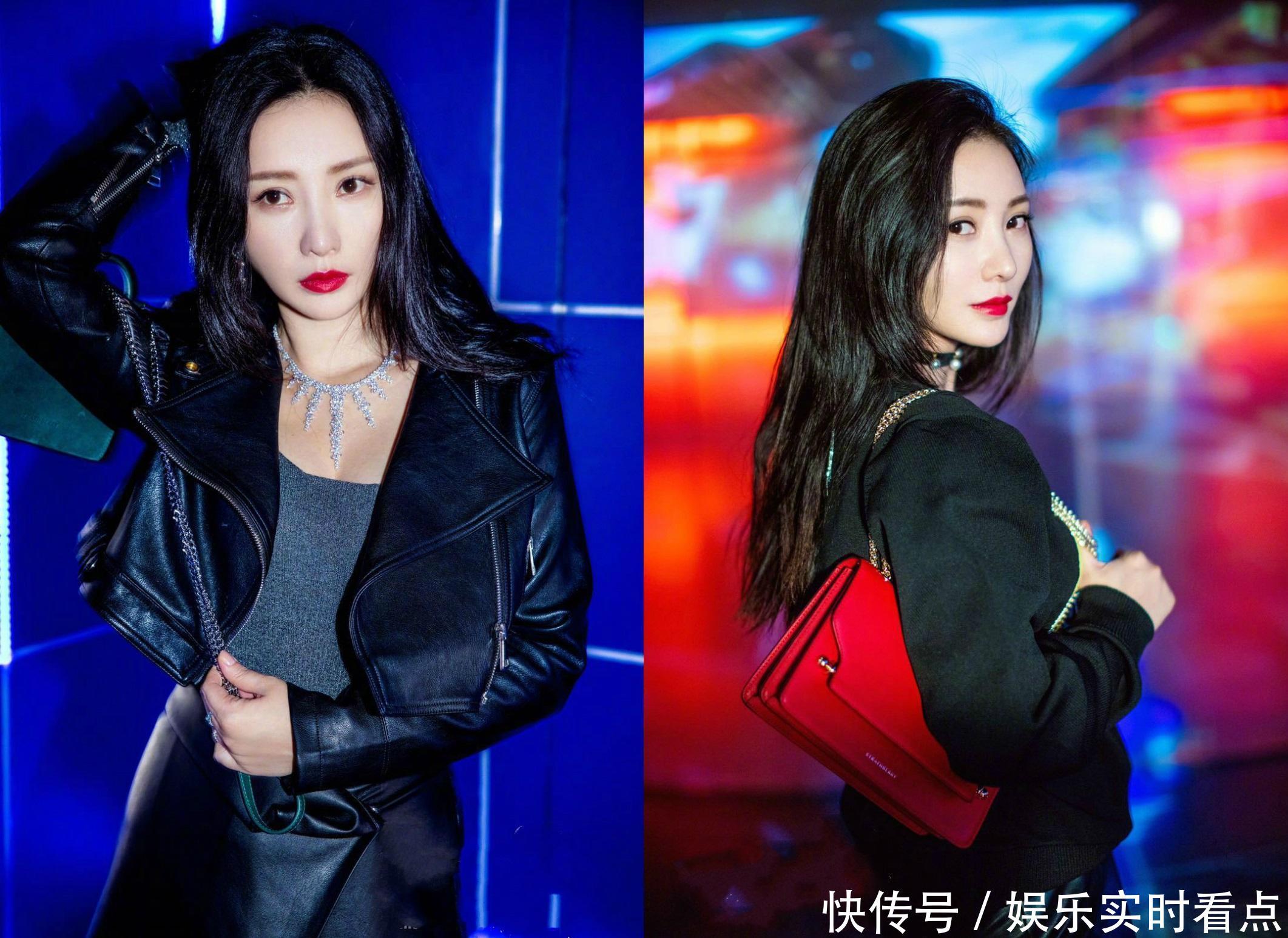 柳岩晒炫酷硬照大红唇美腻,网友:感觉要被掰弯