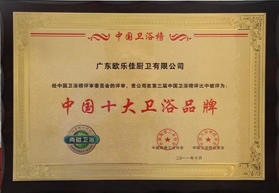 中国十大卫浴品牌