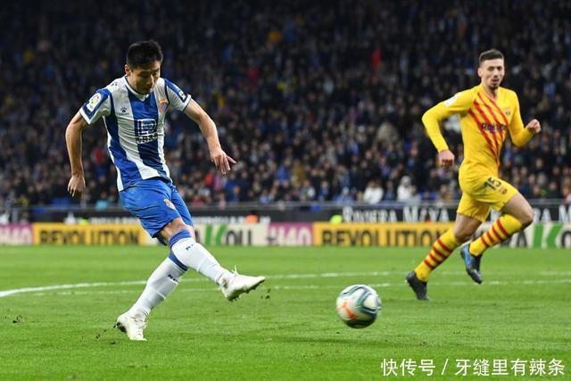 武磊进球绝平巴萨回放