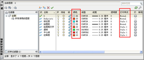 2012CAD没有视图表编辑器样式颜色打印表格cad快捷键cen图片