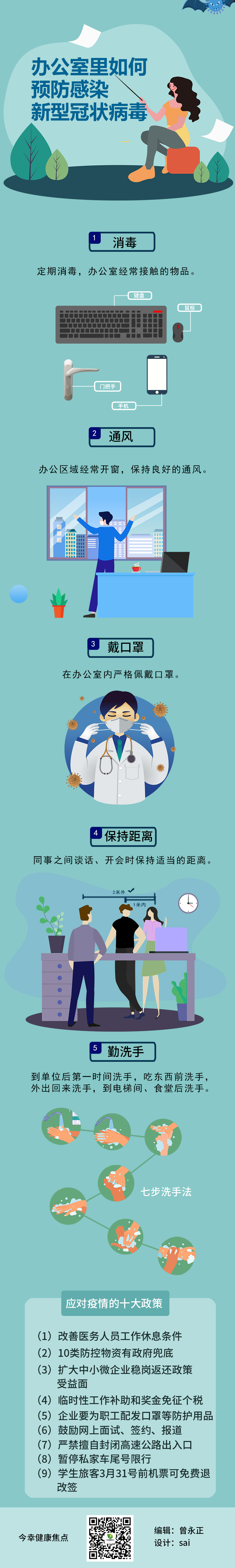 办公室里如何预防感染新型冠状病毒？