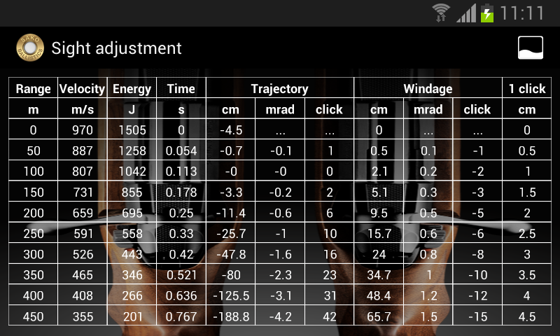 Sako Ballistics Calculator截图1