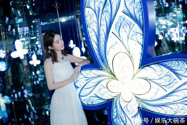 赵丽颖一袭白色纱裙亮相某活动 网友:天天美颜