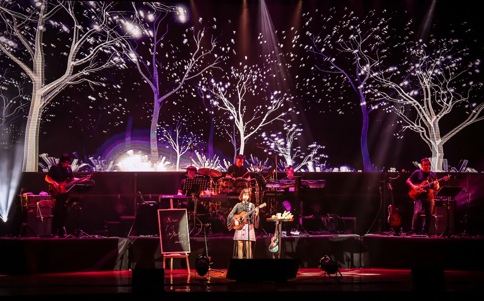 谢春花演唱会为工作人员庆生征婚 「点心」巡演广深两站落幕