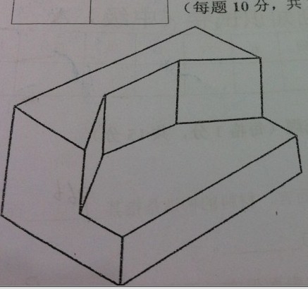 根据立体图,画出三视图,怎么画