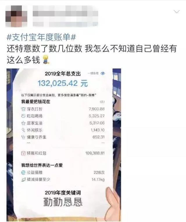 2019年度账单朋友圈
