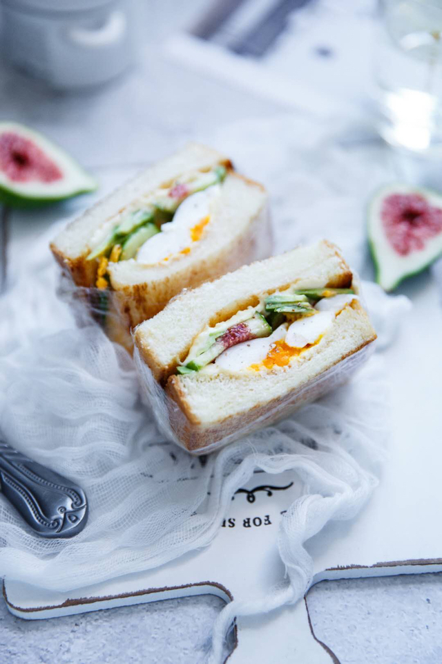 吐司三明治的最新吃法,无花果搭配,馋的流口水