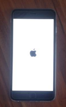 苹果6s手机屏幕显示的苹果标志一直亮着没反