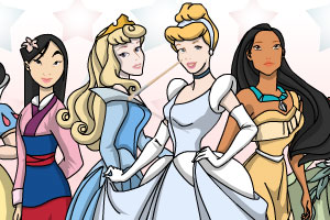 <em>迪斯尼女主角</em>上色,<em>迪斯尼女主角</em>上色小游戏,3