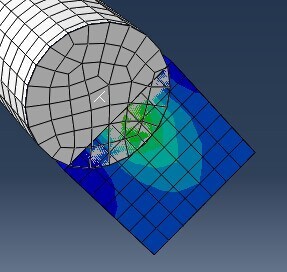 abaqus6.12 中给滚子一个向下的力时怎么预防