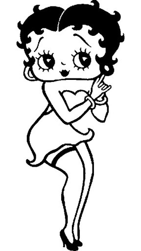 betty boop coloring