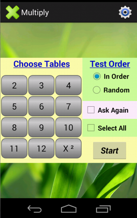 Multiplication & Squares Table截图5