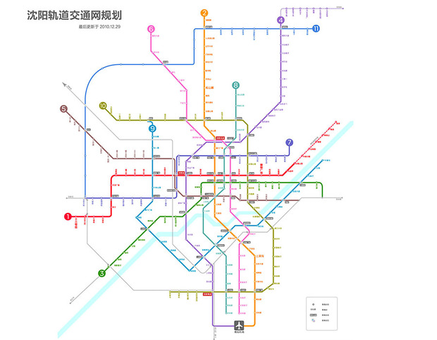 沈阳地铁规划图