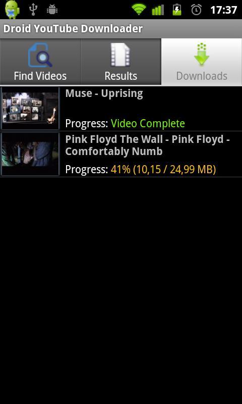 Droid YouTube Downloader截图2