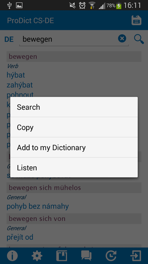 Czech - German dictionary截图3