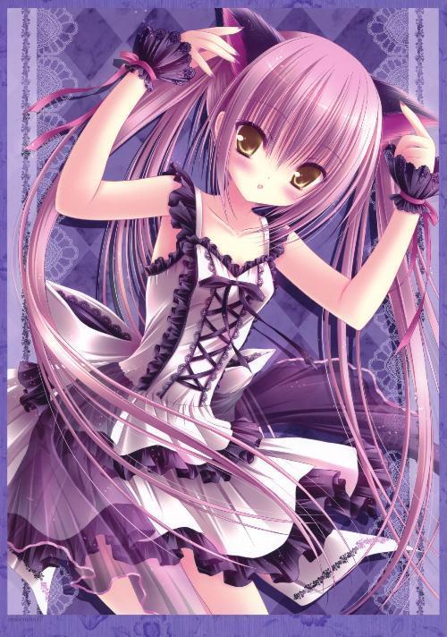 两个相对的动漫萌少女图片_360问答