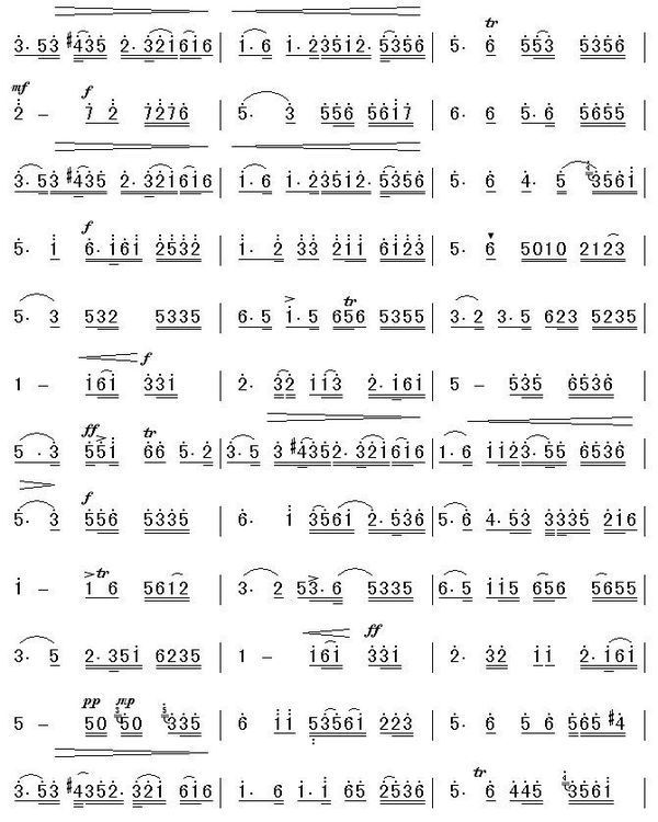 二泉映月歌曲简谱_360问答
