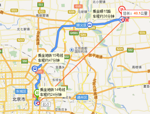 北京哪个高铁站离北京城市学院顺义校区近