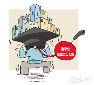 九成大学生感到房价压力 离大城市成无奈之举