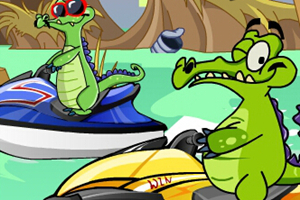 顽皮小鳄鱼水上赛艇,顽皮小鳄鱼水上赛艇小游戏,360小游戏-360游戏库