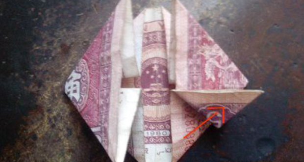 钱折心,人民币折心,怎么用钱叠心?折纸工艺品