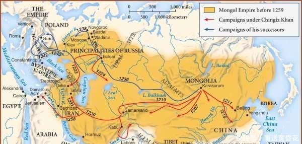 成吉思汗蒙古人口_蒙古成吉思汗时期地图(2)