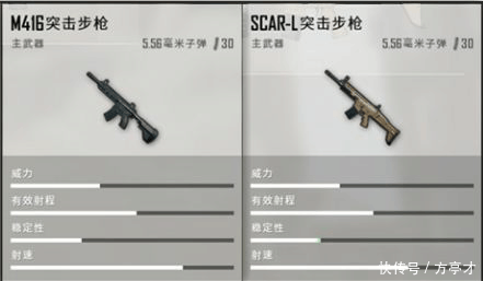 绝地求生 M416和SCAR选哪个好, 满配高伤射