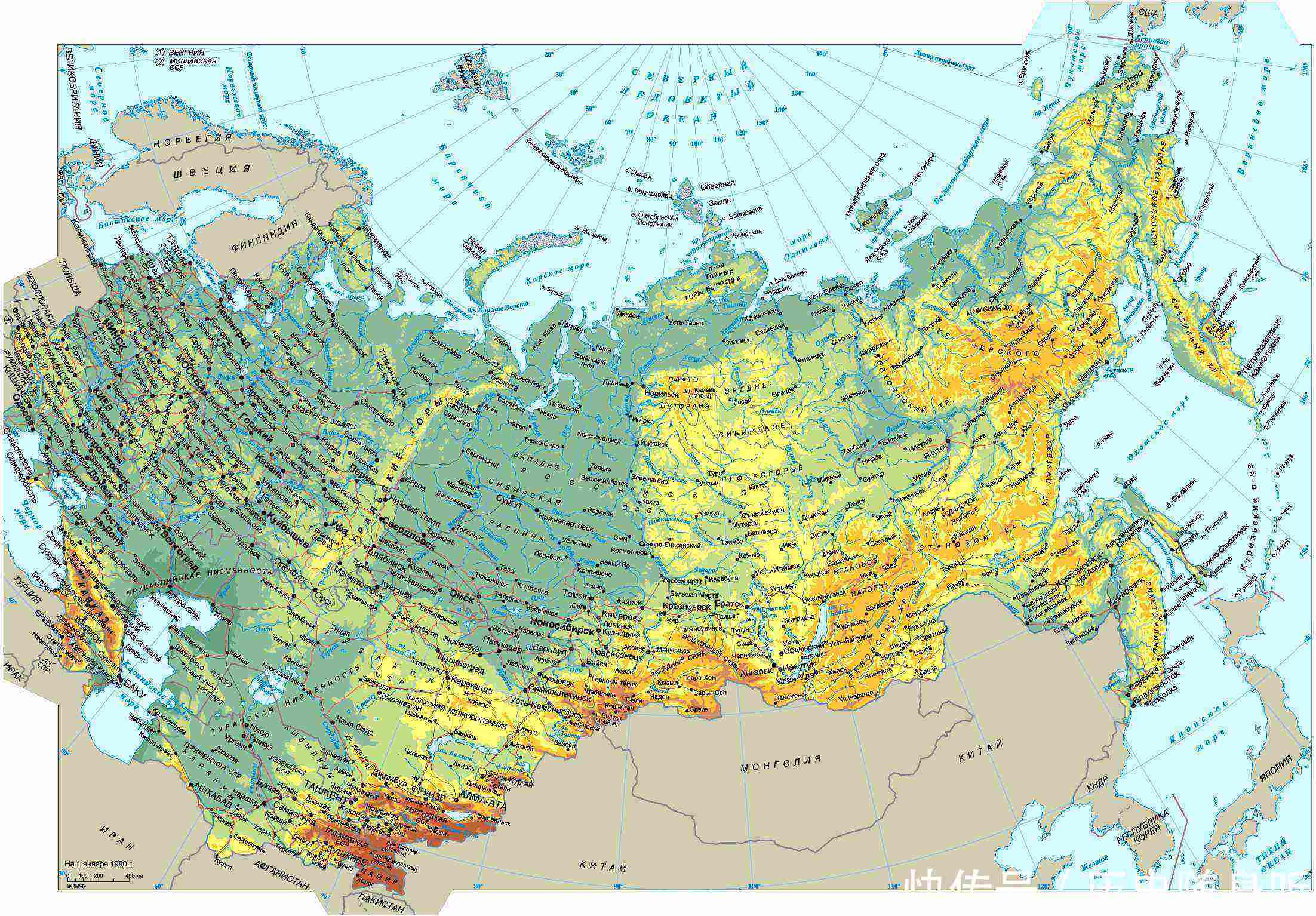 中国,美国,俄罗斯三国对比,三个国家的地缘环境
