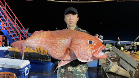 南沙群岛海水太美了，潜水钓鱼阿镭专挑好鱼一下手