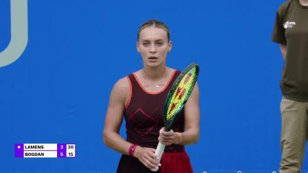 【全场回放】拉门斯2-1博格丹 2024WTA大坂站 1/4决赛