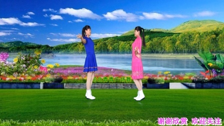 双人对跳广场舞《你不来我不老》优美32步