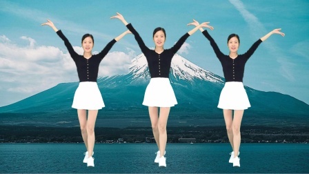 单人水兵舞《小小爱河》精选流行广场舞