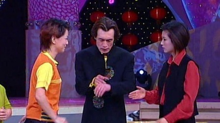 央视2002春晚 鞠萍李咏《智力闯关》，三岁神童唱京剧