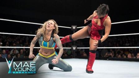 WWE在中国 2017梅杨女子摔跤经典争霸赛 中国李霞展现爆裂腿功