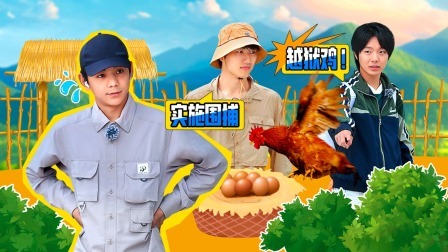 岛屿少年 丁真牛在在抓鸡被遛，笑出鸡叫！