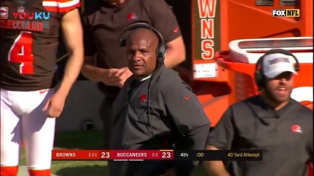 【NFL第7周比赛集锦】布朗23-26海盗