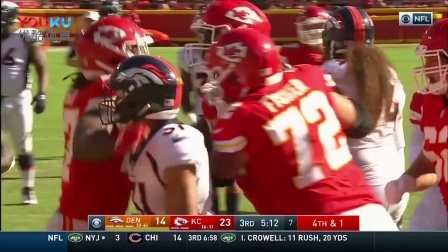 【NFL第8周比赛集锦】野马23-30酋长