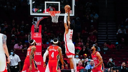 2021-2022赛季NBA集锦 NBA-伍德23+8 英格拉姆40+5 火箭擒鹈鹕喜迎6连胜