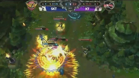 ogn大师赛 0410 SKT VS KT 第三场