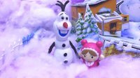 月采亲子游戏 2016 冰雪奇缘雪宝Olaf和面包超人 红精灵一起玩 380