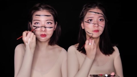 李一檬EMOO 双胞胎万圣节美艳cos