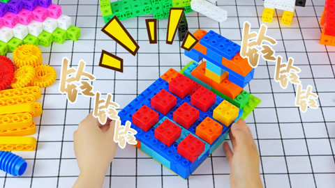 用积木搭建电话机