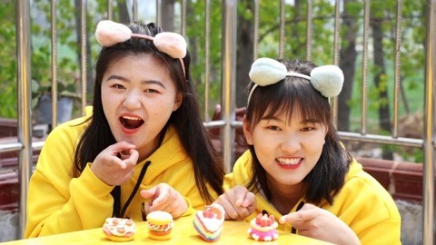 美女家务事 小晴教你用粘土DIY蛋糕